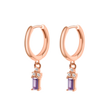 Jessica Hoop Earrings in Rose Gold