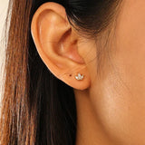 Cosmic Love Barbell Earring