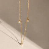Falling Star Necklace in Gold