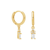 Jessica Hoop Earrings in Gold