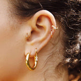 Jessica Hoop Earrings in Gold
