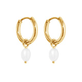Tilly Pearl Earrings - Gold